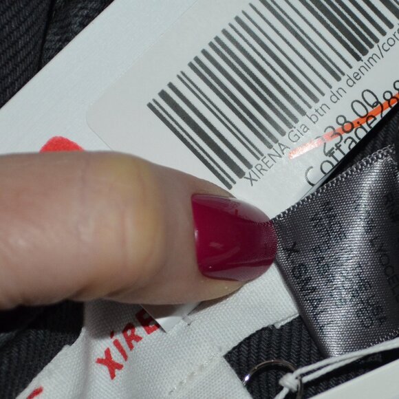 NWT $238  Xirena Almost Black Gia Denim Button Down Blouse Shirt - Picture 7 of 7